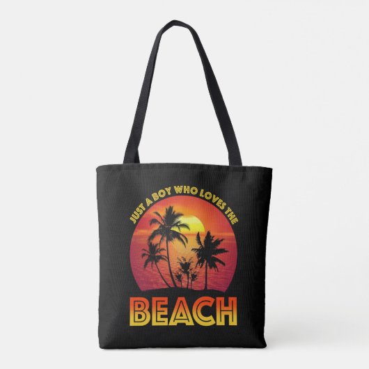 Tote Bag Juste Un Garçon Qui Aime La Plage (Dos)