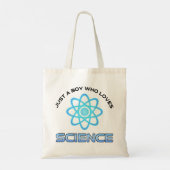 Tote Bag Juste un garçon qui aime la science (Dos)