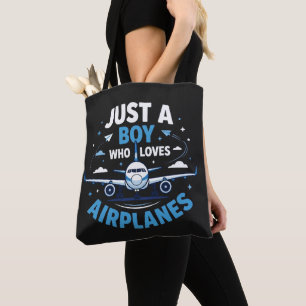 Tote Bag Juste un garçon qui aime les avions