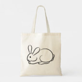 Tote Bag Juste un lapin (Dos)