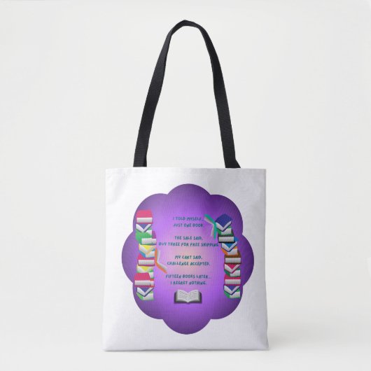 Tote Bag Juste un livre… Sûr (Devant)