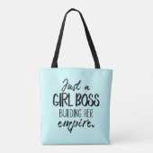 Tote Bag Juste un patron de fille construisant son empire (Dos)