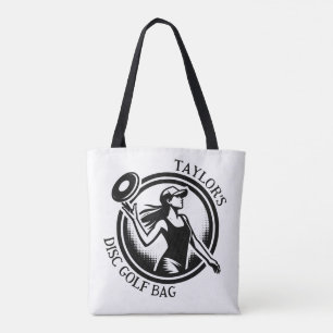 Tote Bag Juste un poussin qui aime le disque Golf Personnal