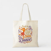 Tote Bag Juste un qui aime danser la danse (Dos)