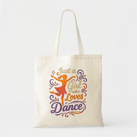 Tote Bag Juste un qui aime danser la danse (Devant)