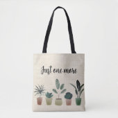 Tote Bag Juste une de plus, plante dame, look toile (Devant)