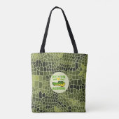 Tote Bag Juste une fille qui aime Alligator Print (Dos)