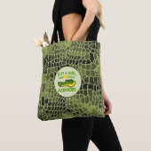 Tote Bag Juste une fille qui aime Alligator Print (De près)