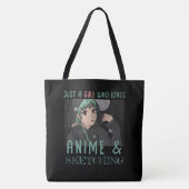 Tote Bag Juste une fille qui aime Anime Et Sketching (Devant)