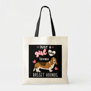 Tote Bag Juste Une Fille Qui Aime Basset Hounds