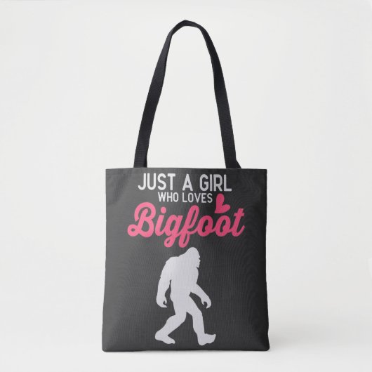 Tote Bag Juste Une Fille Qui Aime Bigfoot (Devant)