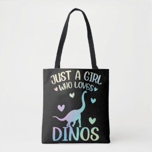 Tote Bag Juste Une Fille Qui Aime Dinos Mignonne Dinosaur