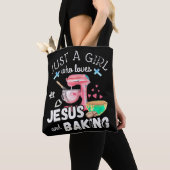Tote Bag Juste Une Fille Qui Aime Jésus Et La Cuisson - Drô (De près)