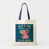 Tote Bag Juste une fille qui aime Koala ours aquarelle (Devant)