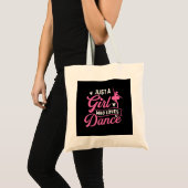 Tote Bag Juste Une Fille Qui Aime La Danse - Danseuse Amant (Devant (produit))