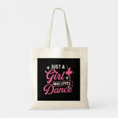 Tote Bag Juste Une Fille Qui Aime La Danse - Danseuse Amant (Dos)