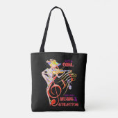 TOTE BAG JUSTE UNE FILLE QUI AIME LA MUSIQUE ET LES STILETT (Dos)