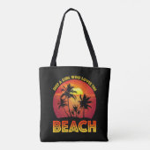 Tote Bag Juste Une Fille Qui Aime La Plage (Dos)