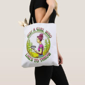 Tote Bag Juste une fille qui aime lancer | Disk Golf (De près)