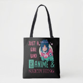 Tote Bag Juste une fille qui aime l'anime et le dessin (Devant)