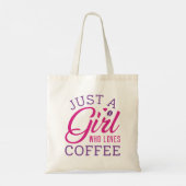 Tote Bag Juste Une Fille Qui Aime Le Café (Dos)
