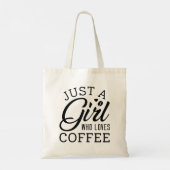 Tote Bag Juste Une Fille Qui Aime Le Café (Dos)