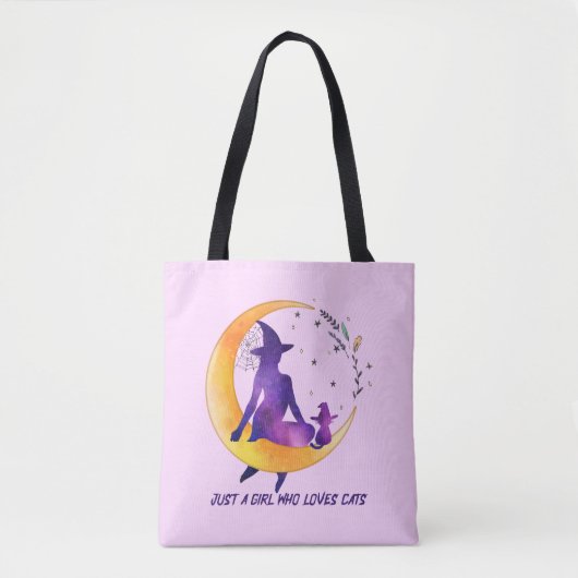 Tote Bag Juste Une Fille Qui Aime Le Chat (Devant)