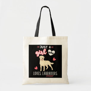 Tote Bag Juste Une Fille Qui Aime Le Laboratoire Jaune 