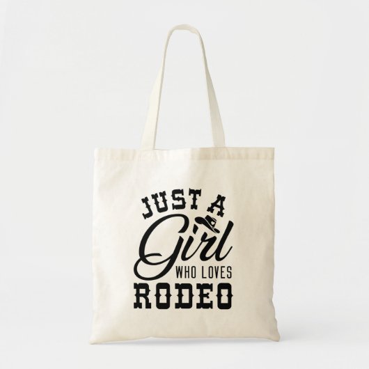 Tote Bag Juste une fille qui aime le rodéo (Devant)