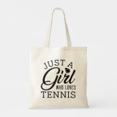 Tote Bag Juste Une Fille Qui Aime Le Tennis (Dos)