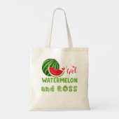TOTE BAG JUSTE UNE FILLE QUI AIME LE WATERMELON ET ROSS (Dos)