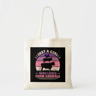 Tote Bag Juste Une Fille Qui Aime Les Animaux Agricoles Aim