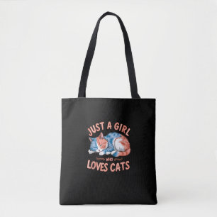 Tote Bag Juste Une Fille Qui Aime Les Chats Cute Kitty Aîné