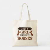 Tote Bag Juste Une Fille Qui Aime Les Chevaux (Dos)