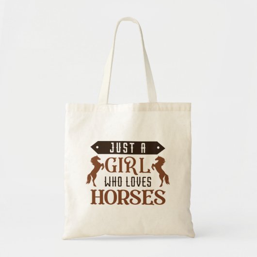 Tote Bag Juste Une Fille Qui Aime Les Chevaux (Devant)
