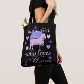 Tote Bag Juste Une Fille Qui Aime Les Chevaux (De près)