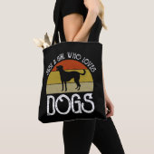 Tote Bag Juste Une Fille Qui Aime Les Chiens (De près)