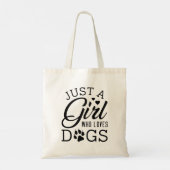 Tote Bag Juste Une Fille Qui Aime Les Chiens (Dos)