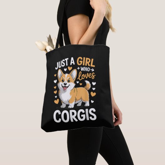 Tote Bag Juste Une Fille Qui Aime Les Corgis (De près)