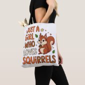 Tote Bag Juste une fille qui aime les écureuils mignons Fou (De près)