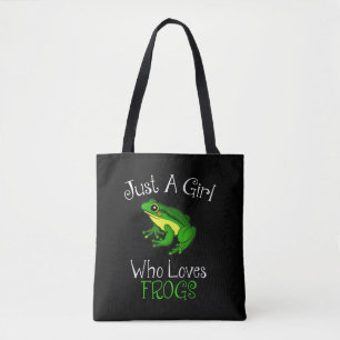 Tote Bag Juste une fille qui aime les grenouilles Amoureux 