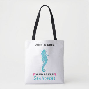 Tote Bag Juste une fille qui aime les hippocampes
