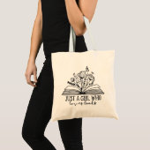 Tote Bag Juste une fille qui aime les livres (Devant (produit))