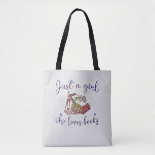 Tote Bag Juste une fille qui aime les livres