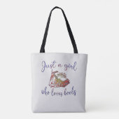 Tote Bag Juste une fille qui aime les livres (Dos)