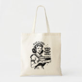 Tote Bag Juste une fille qui aime les livres Retro Booklove (Devant)