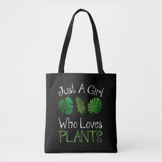 Tote Bag Juste une fille qui aime les Plantes (Devant)
