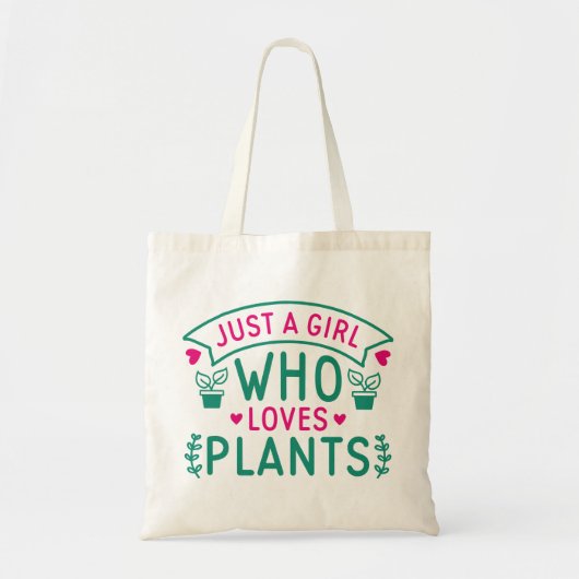 Tote Bag Juste une fille qui aime les Plantes (Devant)