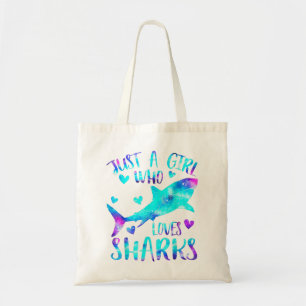 Tote Bag Juste une fille qui aime les requins Galaxy Shark 