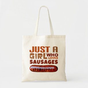 Tote Bag Juste une fille qui aime les saucisses